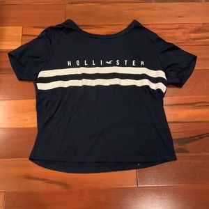 Womens small navy crop top from hollister.